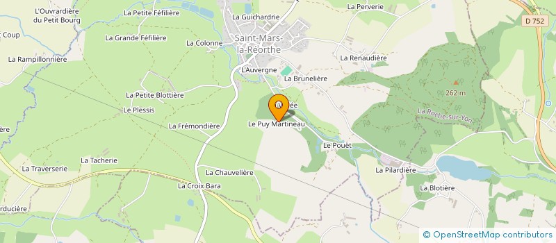 localisation de l'entreprise PREAUD  SAINT-MARS-LA-REORTHE