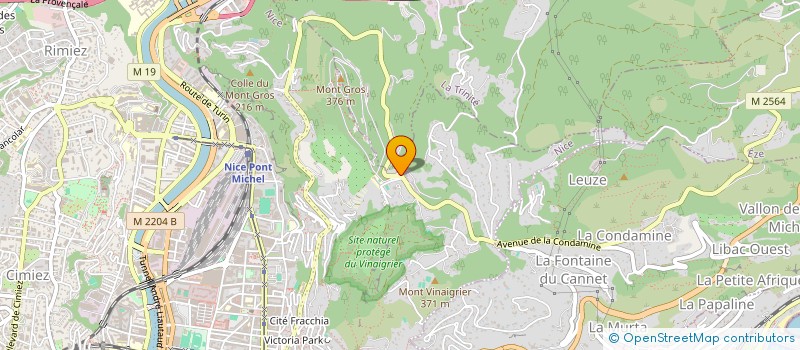 localisation de l'entreprise PREBAT à NICE