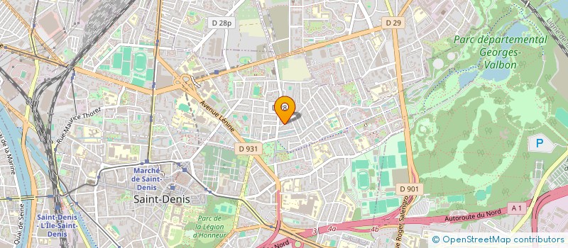 localisation de l'entreprise PREBAT  SAINT-DENIS