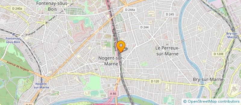 localisation de l'entreprise PREBAT à LE PERREUX-SUR-MARNE