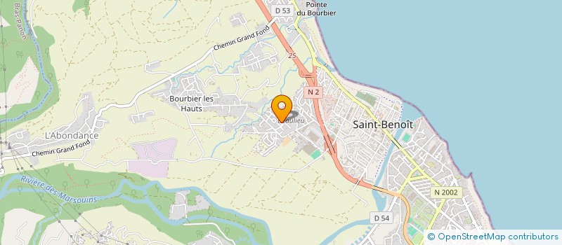 localisation de l'entreprise PREBAT'CONSTRUCTION à SAINT-BENOIT