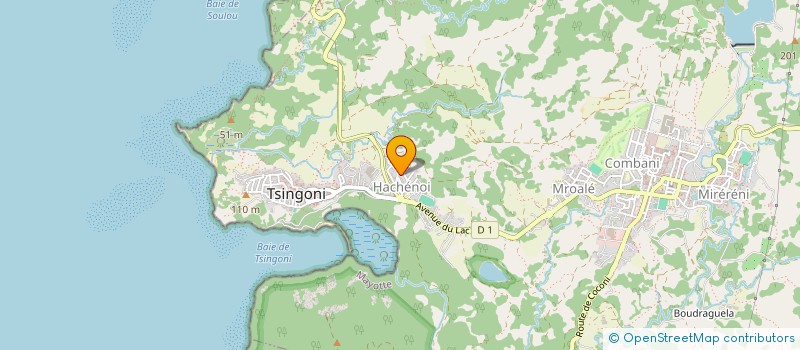 localisation de l'entreprise PREBAT SARL à TSINGONI