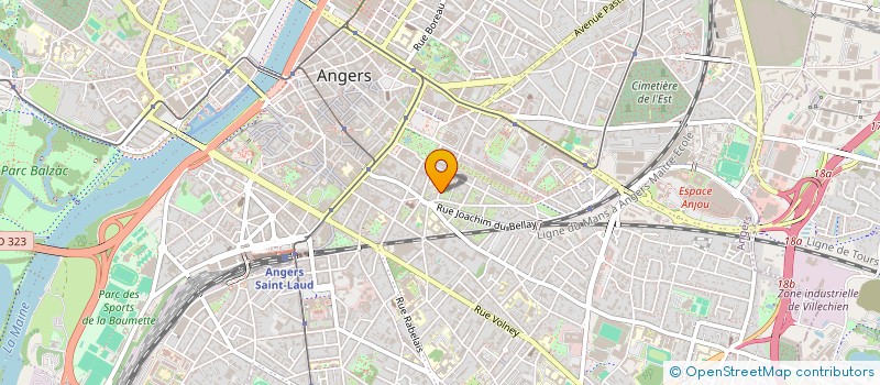 localisation de l'entreprise PREBAUDELLE à ANGERS