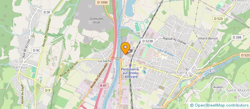 localisation de l'entreprise PRECHABERT  PONTCHARRA