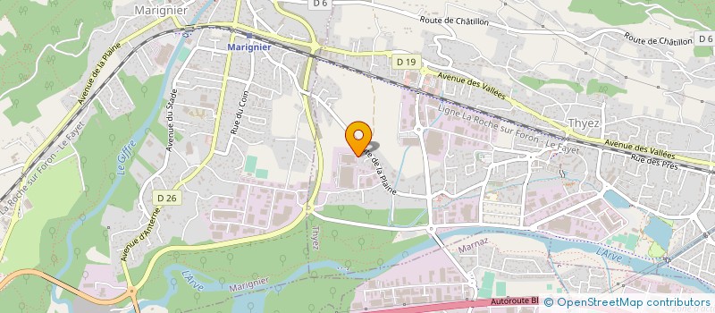 localisation de l'entreprise PRECIALP INDUSTRY à THYEZ