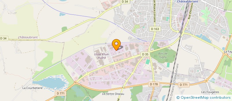 localisation de l'entreprise PRECIFIL à CHATEAUBRIANT