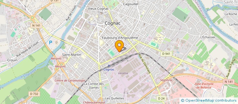 localisation de l'entreprise PRECIGOUT INDIVISION à COGNAC