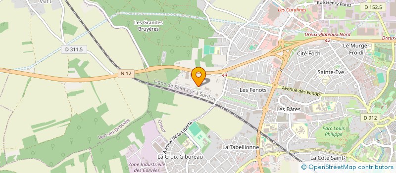 localisation de l'entreprise PRECIMEL à DREUX