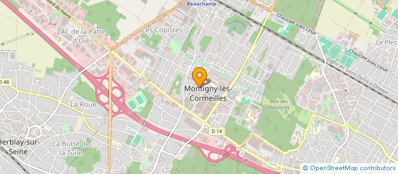 localisation de l'entreprise PRECIOUS CURVY à MONTIGNY-LES-CORMEILLES