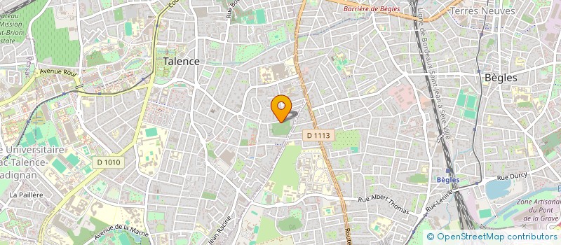 localisation de l'entreprise PRECIOUS WOODS FABER  TALENCE