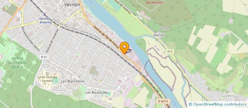 localisation de l'entreprise PRECIOUTILS à VERNON