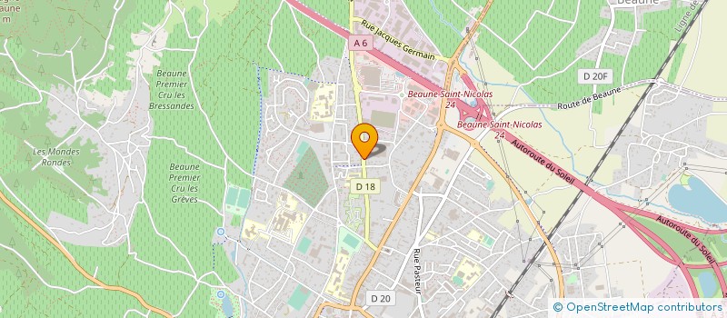 localisation de l'entreprise PRECIS AUTO CONTROLE à BEAUNE