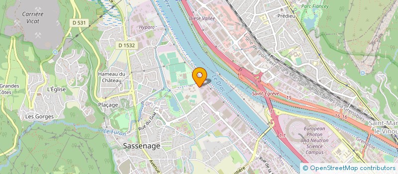 localisation de l'entreprise PRECIS MECANIC à SASSENAGE