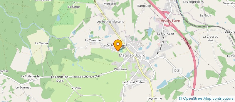 localisation de l'entreprise PRECIS PLAST à MAGNAC-BOURG