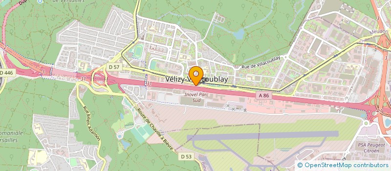 localisation de l'entreprise PRECISELEC à VELIZY-VILLACOUBLAY