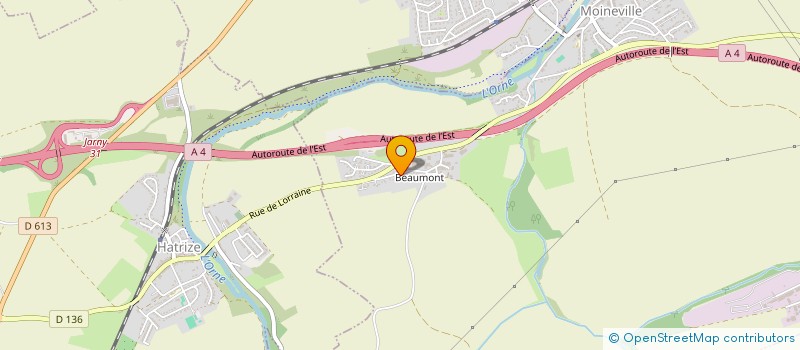 localisation de l'entreprise PRECISION DES SYSTEMES ELECTRONIQUES EMBARQUES  MOINEVILLE