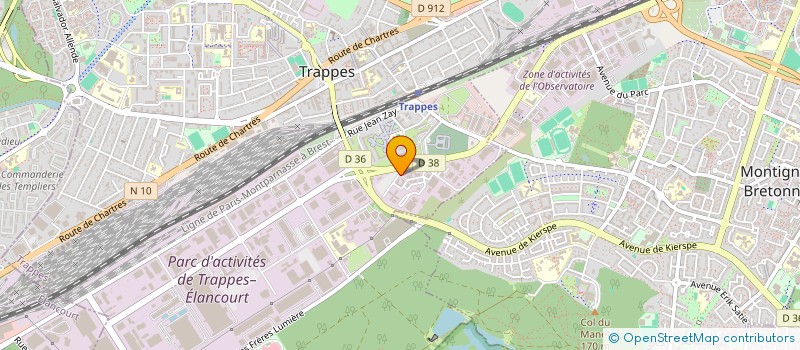 localisation de l'entreprise PRECISION IMAGE SAS à TRAPPES