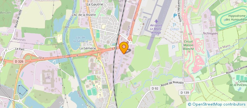 localisation de l'entreprise PRECISION MECAN APPLIQUEE à ARNAGE