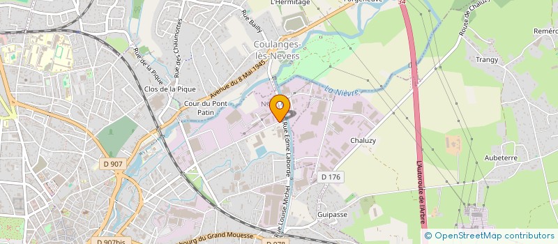 localisation de l'entreprise PRECISION MECANIQUE GUERIN à NEVERS