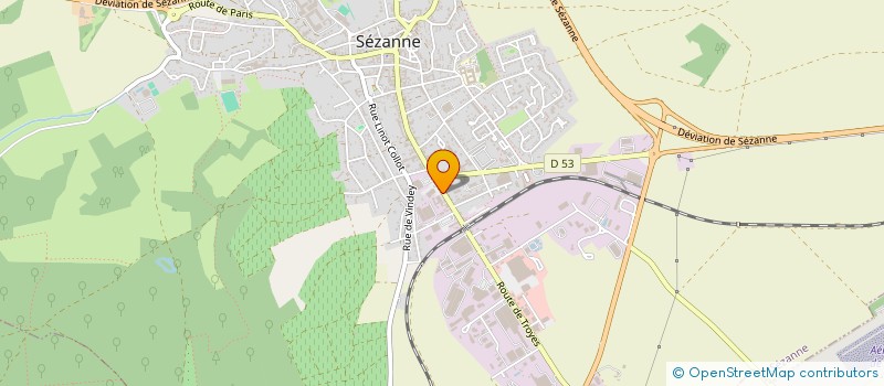 localisation de l'entreprise PRECISION MECHANICS SEZANNE  SEZANNE