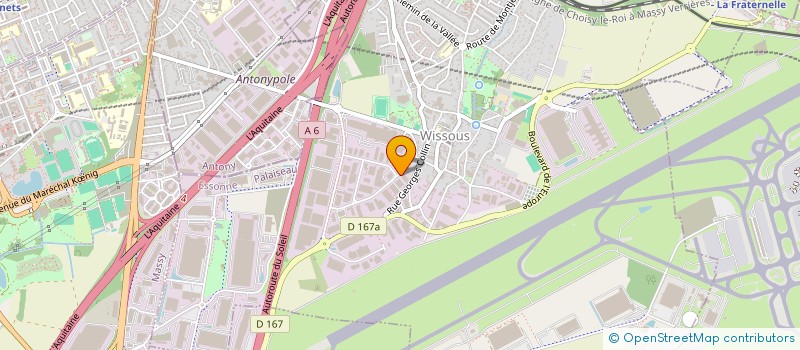 localisation de l'entreprise PRECISION METALLURGIQUE ET INDUSTRIELLE à WISSOUS