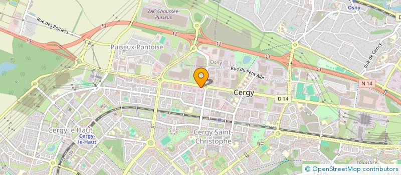 localisation de l'entreprise PRECISIONSERVICES.FR  CERGY