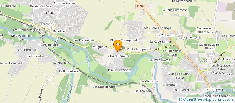 localisation de l'entreprise PRECISIUM A.I.N.  ESVRES