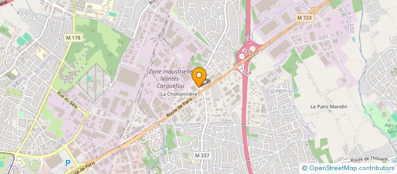 localisation de l'entreprise PRECITEK à CARQUEFOU