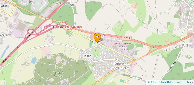 localisation de l'entreprise PRECITOLE INDUSTRIE  SAINT-LEGER-DE-LINIERES