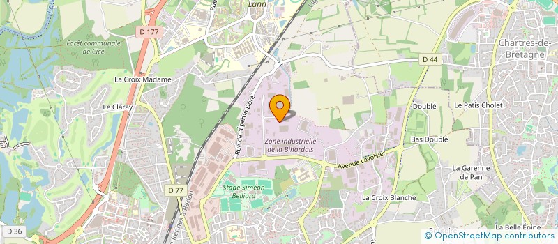 localisation de l'entreprise PRECIVAL à BRUZ