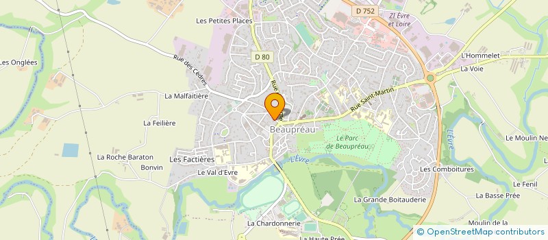 localisation de l'entreprise PRECIZ à BEAUPREAU-EN-MAUGES