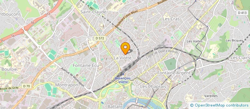 localisation de l'entreprise PRECONYS à BESANCON