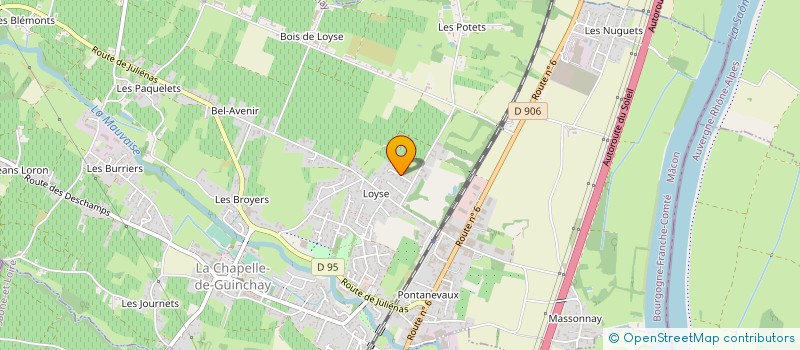 localisation de l'entreprise PRECREDIT  LA CHAPELLE-DE-GUINCHAY