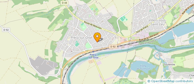 localisation de l'entreprise PRECY CONCEPT  PRECY-SUR-OISE