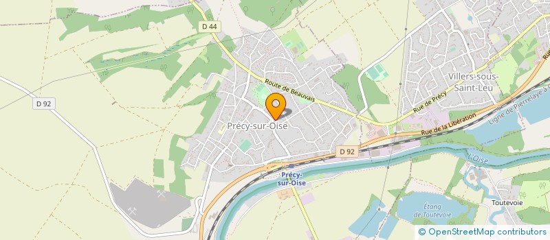 localisation de l'entreprise PRECY THERMIE à PRECY-SUR-OISE