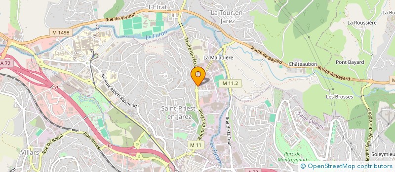 localisation de l'entreprise PRECYDIF à SAINT-PRIEST-EN-JAREZ