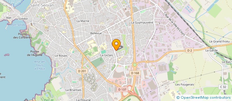 localisation de l'entreprise PREDA  SAINT-MALO