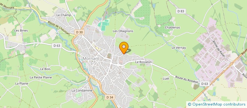 localisation de l'entreprise PREDAC  MORNANT