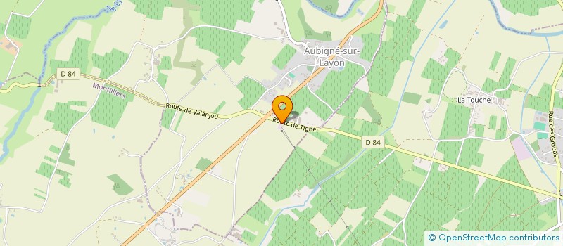 localisation de l'entreprise PREDIS  AUBIGNE SUR LAYON