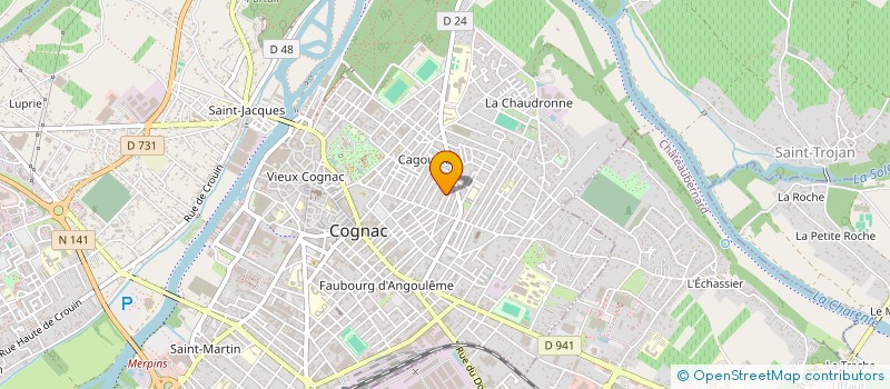 localisation de l'entreprise PREDIS à COGNAC