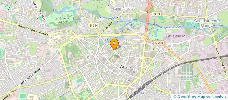 localisation de l'entreprise PREET à ARRAS