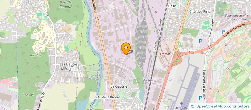 localisation de l'entreprise PREFA BETON 72 à LE MANS