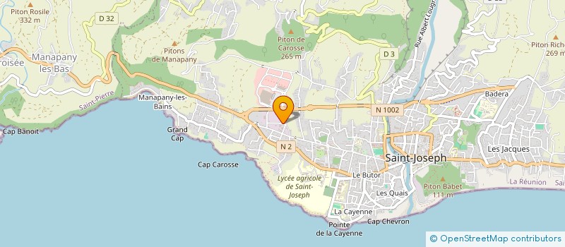 localisation de l'entreprise PREFA BLOC AGREGATS à SAINT-JOSEPH