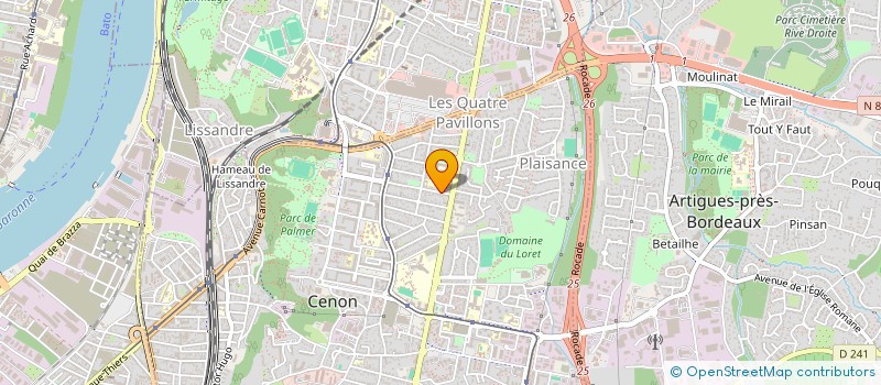 localisation de l'entreprise PREFA PANOPLIE SERVICES  CENON