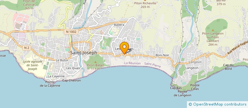 localisation de l'entreprise PREFA + REUNION à SAINT-JOSEPH