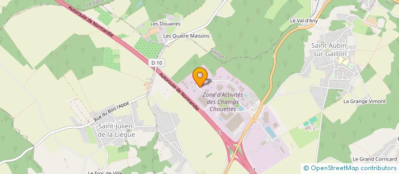 localisation de l'entreprise PREFABRIQUES GARREAU OUEST à SAINT-AUBIN-SUR-GAILLON