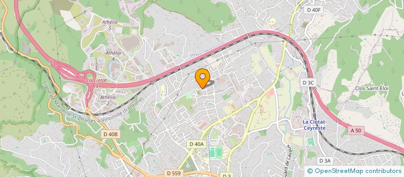 localisation de l'entreprise PREFALUBOIS à LA CIOTAT