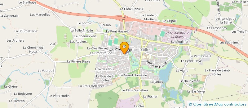 localisation de l'entreprise PREFAPRAX - BREIZH REHABILITATION & AGENCEMENT à SAINT-GILLES