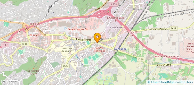 localisation de l'entreprise PREFASUD à LA GARDE
