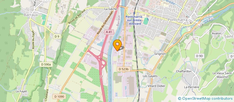 localisation de l'entreprise PREFATEC à PONTCHARRA